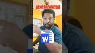 Microsoft MS Word Secret Code பற்றி தெரியுமா! Part-1 #shorts #msoffice #office365