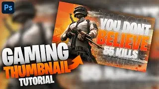 HOW TO DESIGN A GAMING THUMBNAIL IN PHOTOSHOP | HACK THE DESIGN.