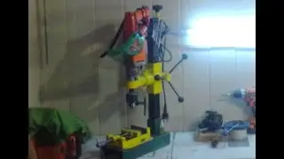 Самодельный сверлильный станок Стойка для дрели своими руками Drilling machine homemade
