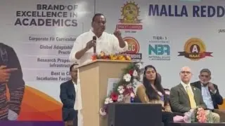 Sri Mallareddy Speech at MRCET