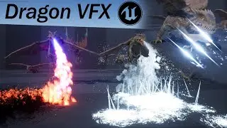 Unreal Dragon VFX    Fire Ice Sand Dragon