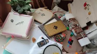 20. Мои 14 вышивальных стартов июля 😱 + бонусом продвижения по основным процессам и ФИНИШИ 🏁