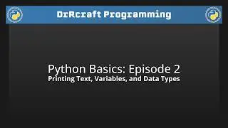 Printing Text, Variables, and Data Types - Python Basics: Episode 2