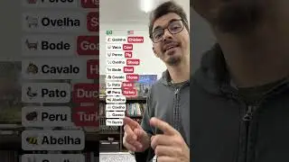 Os animais da fazenda em inglês :)