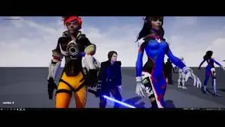 UE4 Mixamo retarget on same skeleton Overwatch Characters