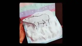 Зимняя поделка. Белый медведь.