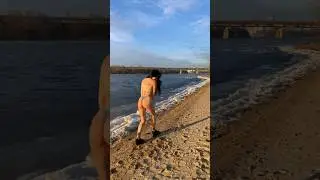 Зима.Пляж.