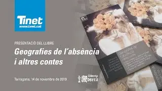 "Geografies de l'absència i altres contes", el llibre del 22è Premi TINET