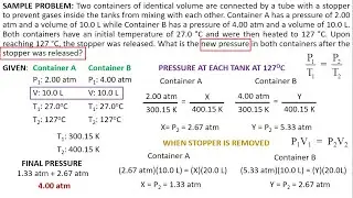 GAS LAW: Gay-Lussac's Law / Amonton's Law | Concept and Sample Problems
