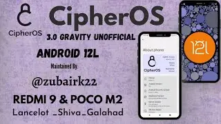 Review Custom ROM CipherOS 3.0 Gravity Android 12L | Redmi 9 | Poco M2