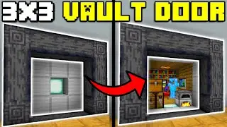 🦅 Minecraft Bedrock 1.19 | EASIEST SPIRAL 3x3 VAULT PISTON DOOR!