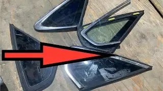 Как снять Хром на форточке заменить пассат Америка