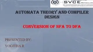 Conversion Of NFA To DFA || ATC || 21CS51