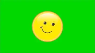 Smile Piscando - Smile Winking Green Screen