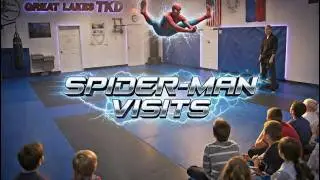 SPIDERMAN Visits Great Lakes TKD | Kicks & Flips in Real Life | REACTIONS 😮