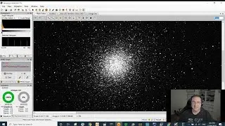 Live stream of an astrophotography imaging session