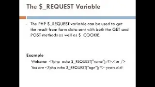 $_REQUEST Variable In PHP