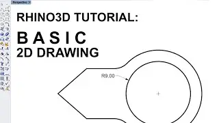 Rhino Tutorial: Basic 2D drawing & dimensioning