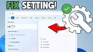 How to fix settings not opening in windows 11 (easy fix)