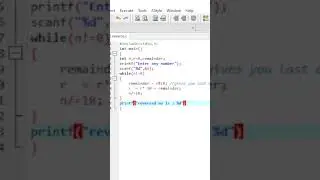how to reverse a number in c | reverse number in c