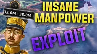 HOI4 Exploit: Insane Free Manpower (Hearts of Iron 4 Man the Guns Exploit)