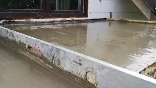Заливка стяжки на открытом балконе