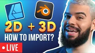 Draw in Affinity and 3D in Blender! LIVE Tips