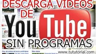 Tutorial Descargar Musica y videos de Youtube