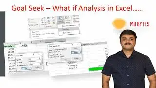 Excel Learning  - Goal Seek Function (What if Analysis) - (with exercise file)