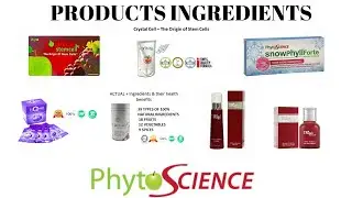 PHYTOSCIENCE PRODUCTS INGREDIENTS