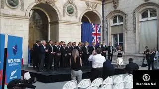 ALL BLACKS:  Official photo after welcoming ceremony