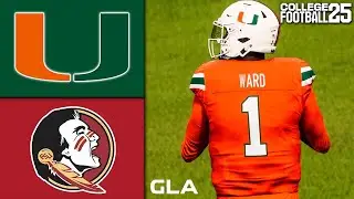 Florida State vs. Miami | Full Game Simulation | EA College Football 25 PS5