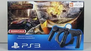 Руль PS Move Racing Wheel для Playstation 3  + Игра MotorStorm: Apocalypse (PS3) Распаковка
