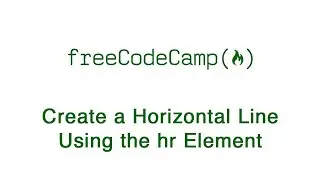 Create a Horizontal Line Using the hr Element