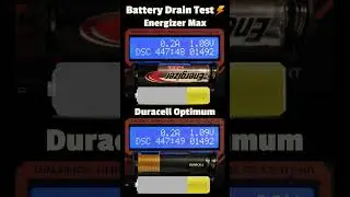 Duracell Optimum Vs. Energizer Max - AA Battery Drain Test