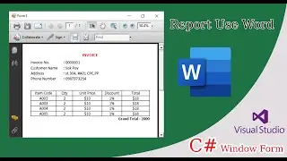 C# Tutorial - How to use MS Word File [Report]