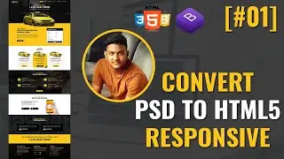 PSD to HTML convert using bootstrap 4 | PSD to responsive website| Introduction [#1]