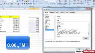 How to Create Show Numbers in Thousands or Millions in Excel || Ms Excel Training