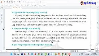Bài 2 -  Chủ đề F - Tin học 11 - Bảng và khóa chính trong cơ sở dữ liệu quan hệ (phần 1) - Cánh diều