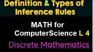 Rules of Inferences-Definition & Types of Inference Rules-Discrete Maths |Math for Computer Science