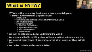 NYTW 2050 Artistic Fellows Info Session