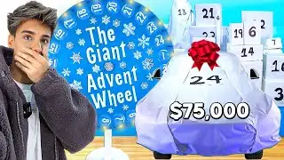Spinning a 75,000$ ADVENT CALENDAR WHEEL Of Mystery Boxes