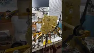 Test running the Waterbury clock on the Parker Movement holder #clock