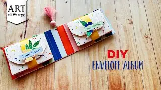 Envelope Album Tutorial | Envelope scrapbook | Homemade Gift| DIY Envelope mini Album 