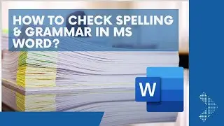 How to check if Spelling is Wrong in MS Word?