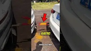 He STOPPED a car using RUBBER BANDS😲🚗 