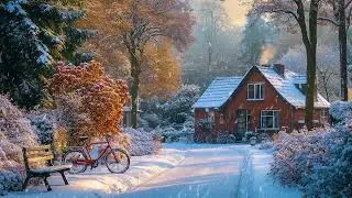 Serene Winter Escape: Peaceful Snowfall, Gentle Winds and Cozy Ambience for Ultimate Relaxation