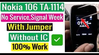 Nokia 106 TA-1114 No Service Solution | Nokia 106 Network Problem Jumper Solution 100% Work