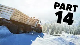 SNOWRUNNER Gameplay Walkthrough Part 14 - STRUGGLING IN THE SNOW