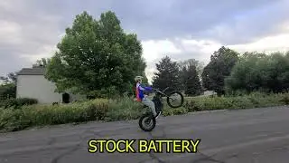 World's longest Surron wheelie (stock battery) (8000)
